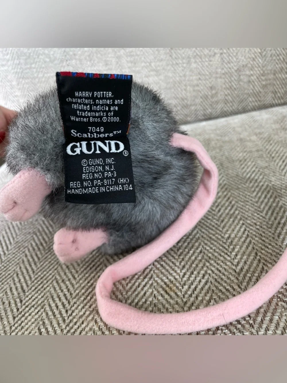 Gund Harry Potter Scabbers Rat Stars Stuffed Animal Plush